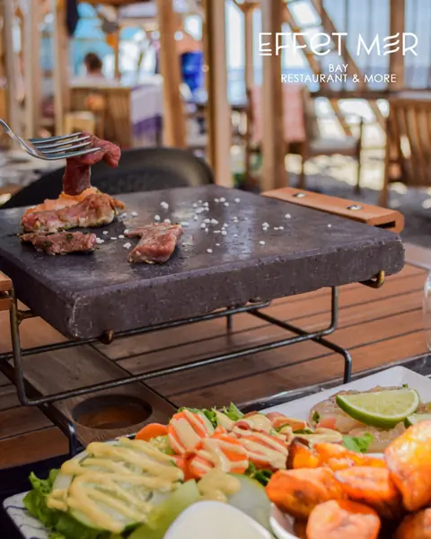 Cuisson sur pierre chaude